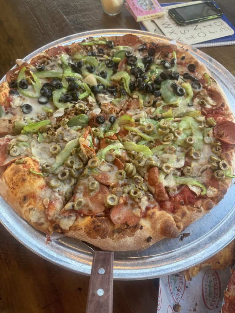 Venezia’s vegan-friendly pizza with vegetable toppings