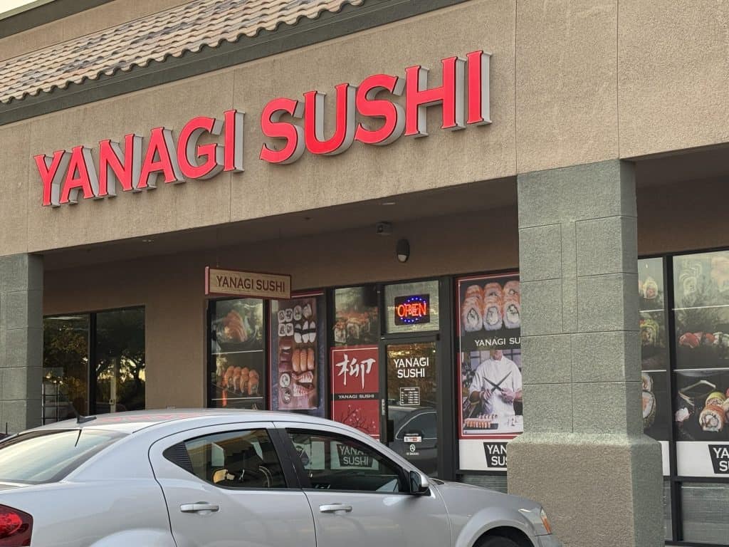 Vegan wings at Yangagi LI Sushi Gilbert