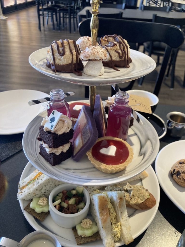 Vegan in Tempe picture of pastries from Drink me Tea Room